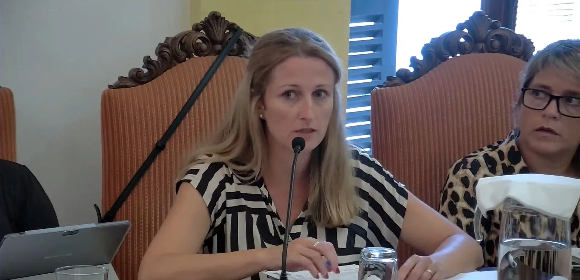 La portavoz del PP Manacor, Maria Antònia Sansó, interviniendo en un pleno