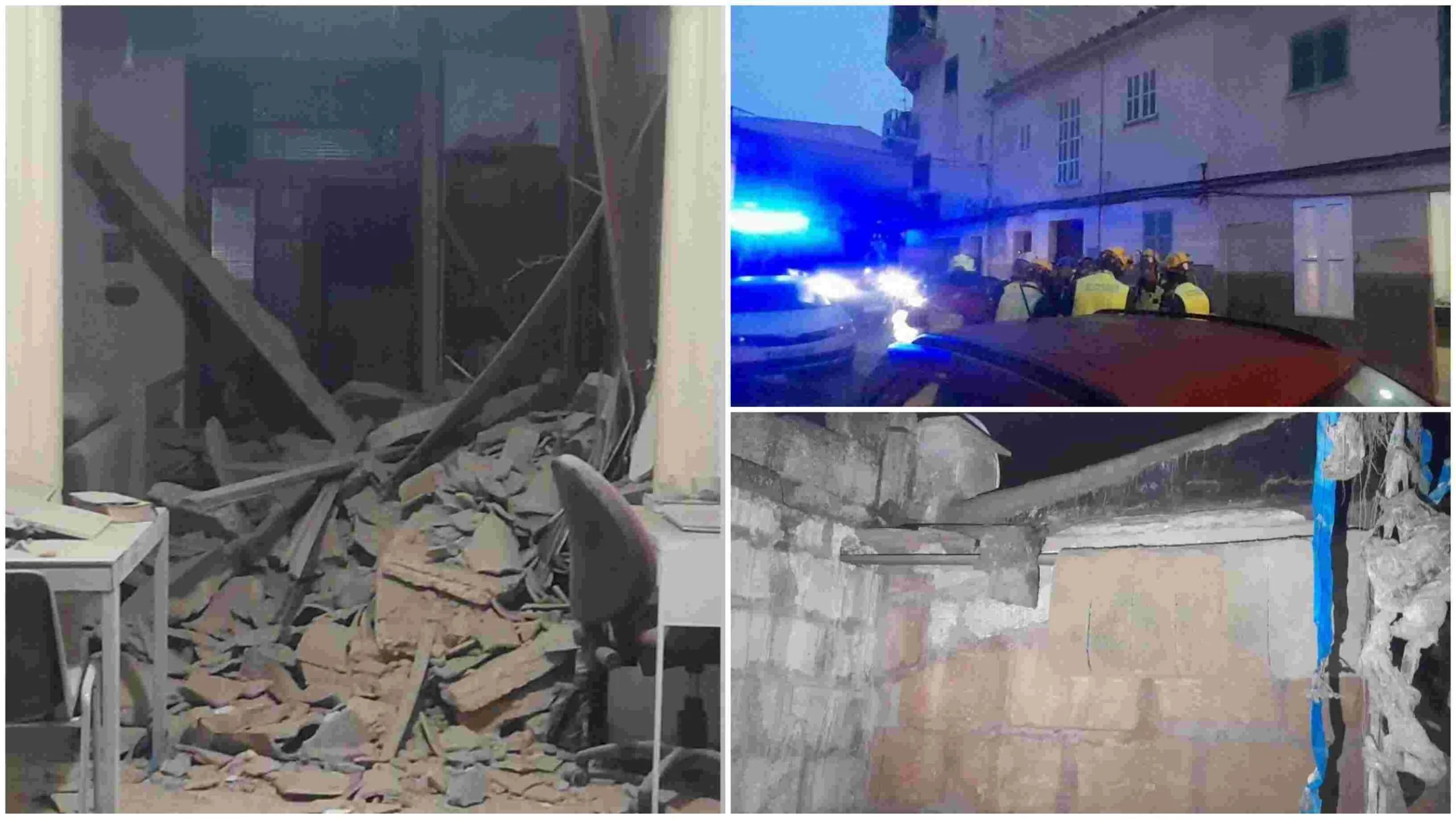 Derrumbe casa Manacor calle Sant Francesc joven banda