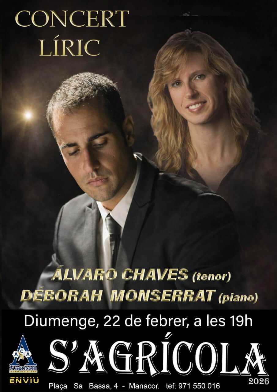 El tenor Álvaro Chaves y la pianista Déborah Monserrat durante una actuación