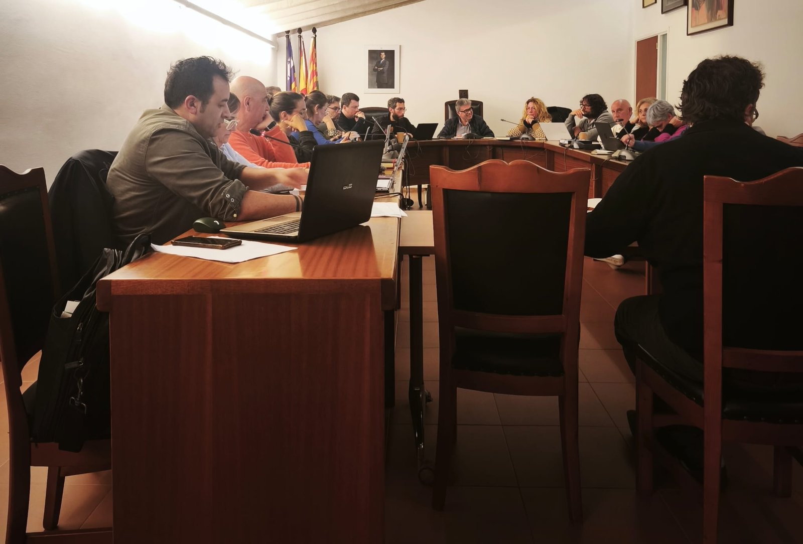 Representantes municipales de Sa Pobla durante la sesión plenaria de febrero de 2026