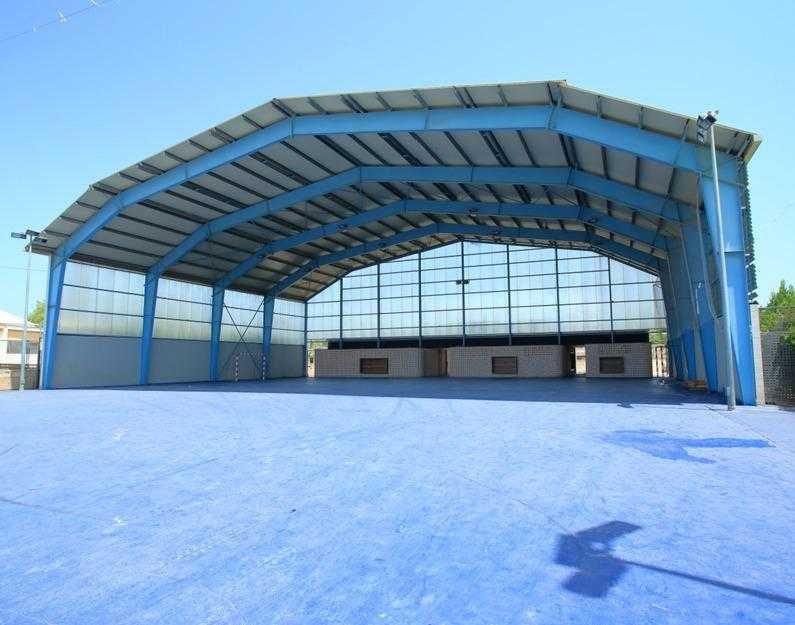 Vista general de la pista polideportiva cubierta de Son Carrió antes de su ampliación