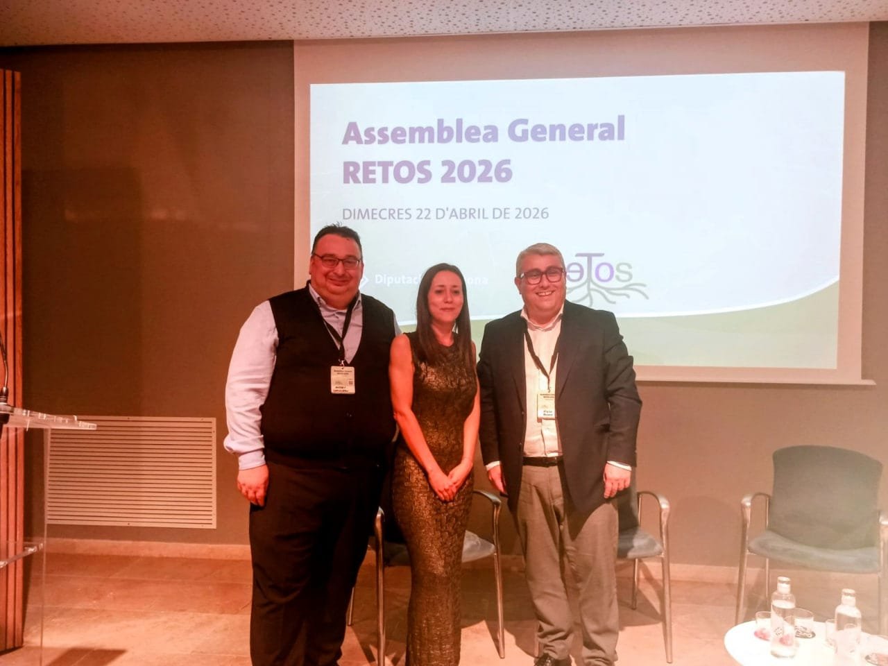 El alcalde Virgilio Moreno y el regidor de urbanismo Andreu Caballero en la asamblea de la Red RETOS