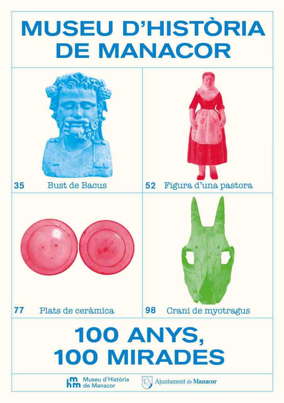 Cartel oficial de la conmemoración de los 100 años del Museo de Historia de Manacor