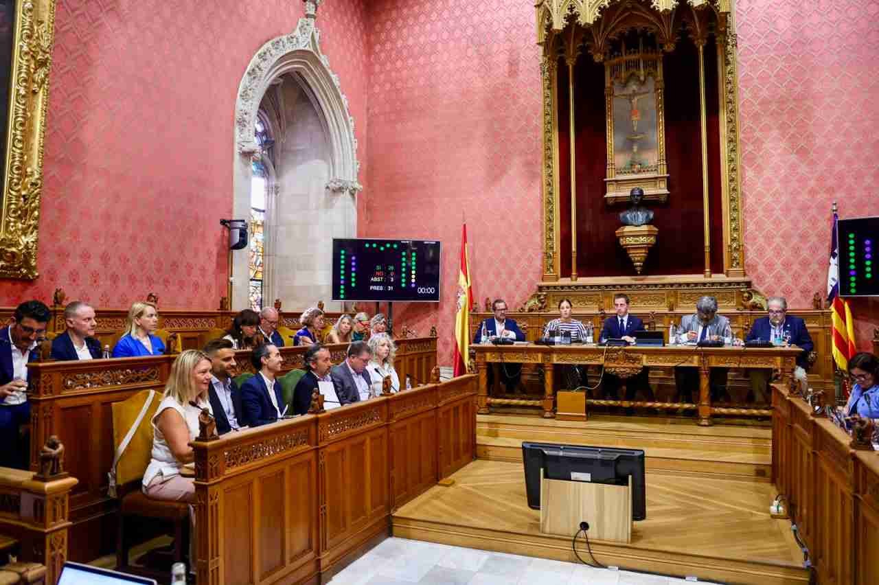 Sesión plenaria en la sede del Consell de Mallorca