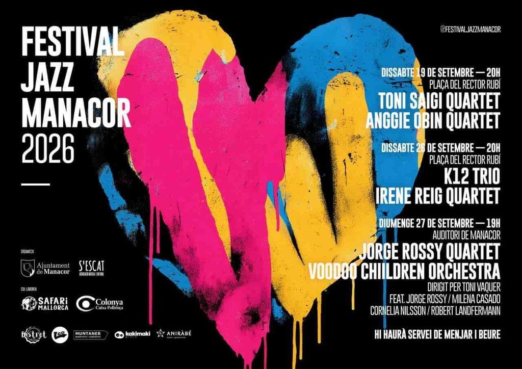 Cartel del Festival de Jazz de Manacor 2026