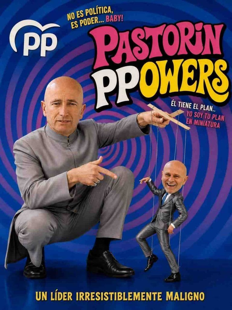 Cartel de la parodia Pastorín PPowers con Antoni Pastor y Jaume Mut