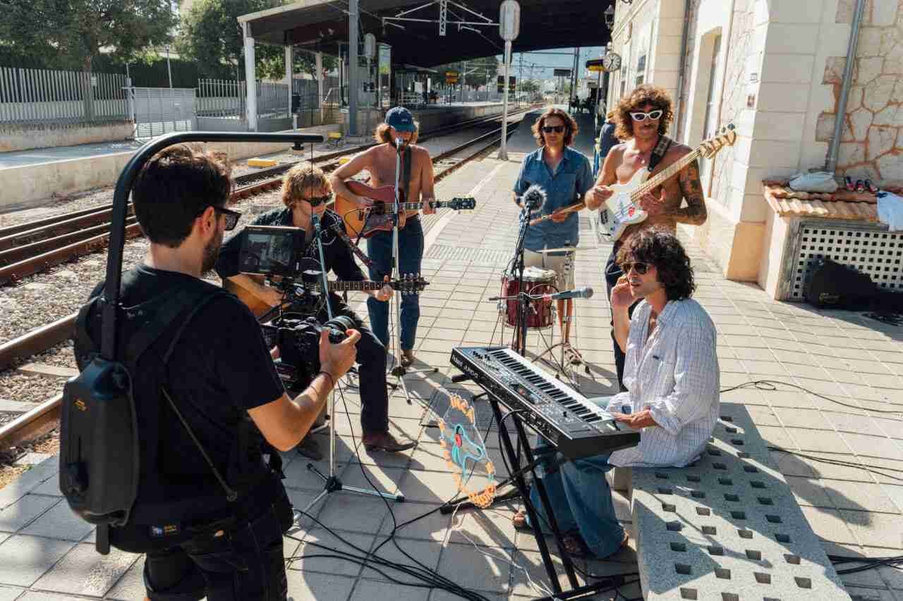 Rodaje de videoclips en espacios emblemáticos de Inca con el grupo The Ripples