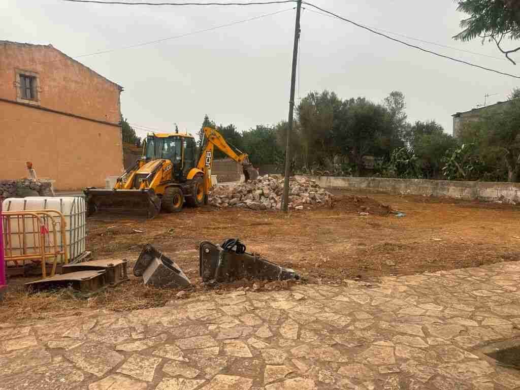 Obras de mejora de los accesos en la calle Mossèn Galmés de Sant Llorenç