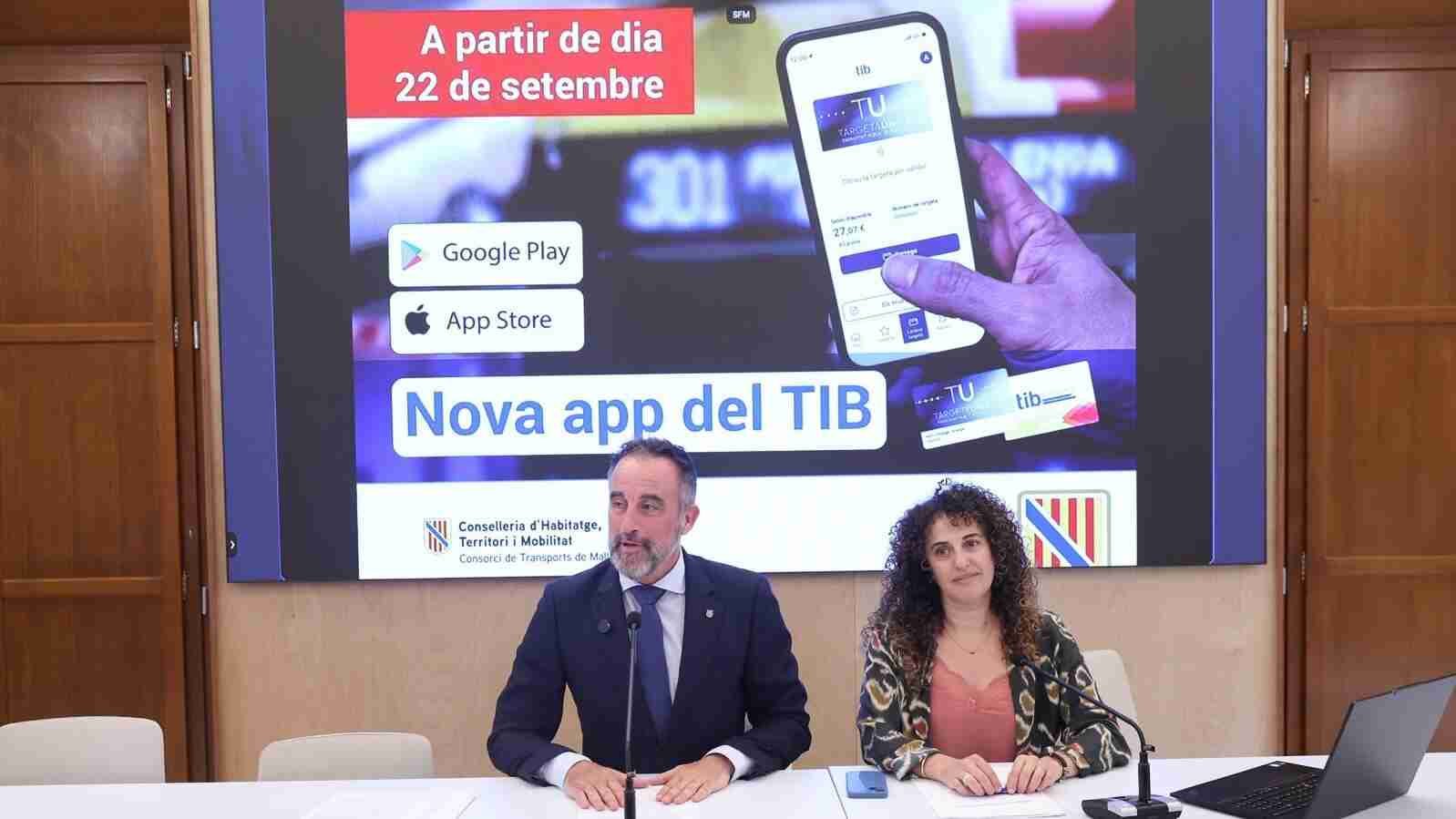 Cartelería informativa de la red de transporte público en Mallorca