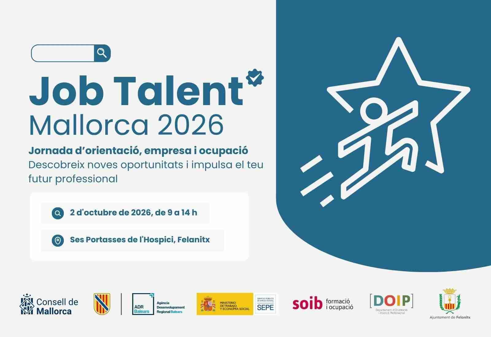 Cartel de la feria de empleo Job Talent Mallorca 2026 en Felanitx